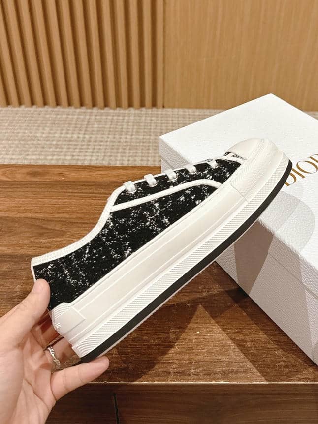 Dior Embroidered White Sneakers-4